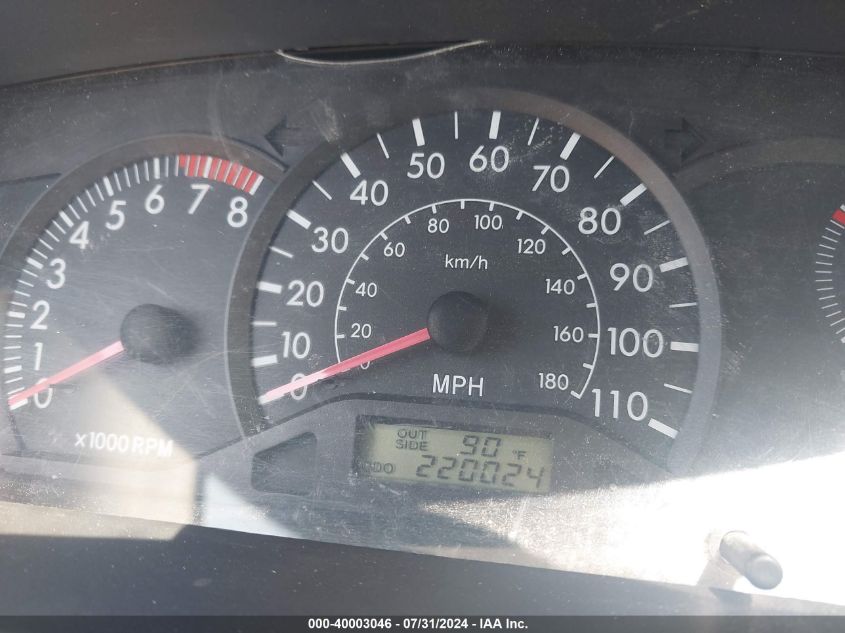 2004 Toyota Corolla S VIN: 2T1BR32E34C219653 Lot: 40003046