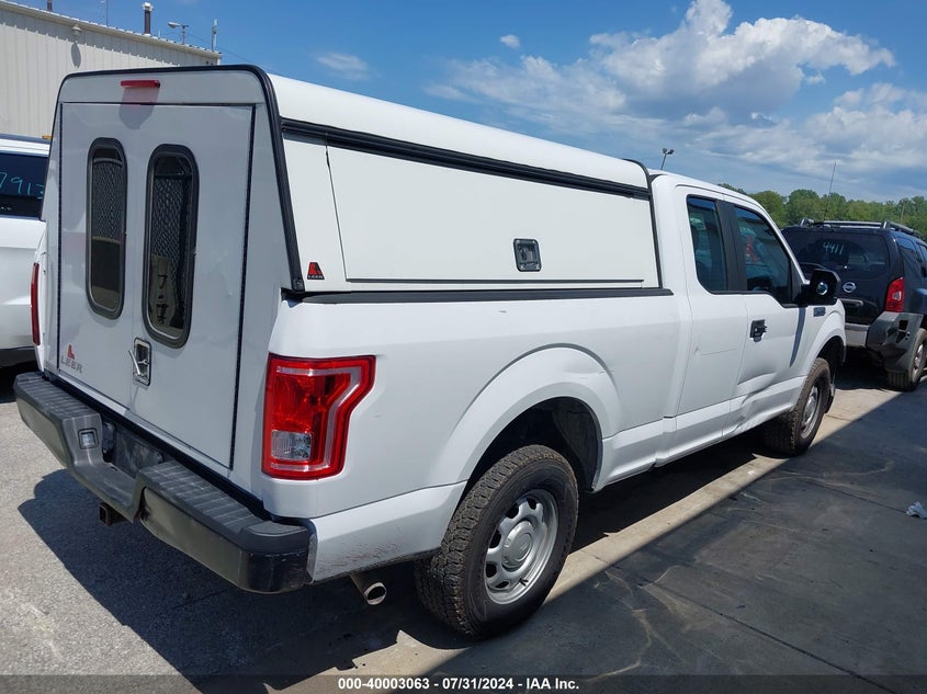 VIN 1FTEX1E82HKD86393 2017 FORD F-150 XL