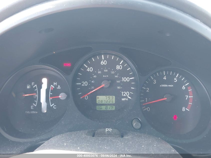 2003 Subaru Forester X VIN: JF1SG636X3H709196 Lot: 40003076