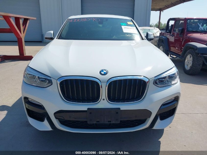 2019 BMW X4 xDrive30I VIN: 5UXUJ3C55KLA58762 Lot: 40003090