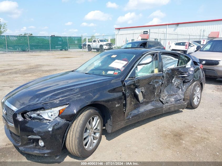 2016 Infiniti Q50 2.0T Base/2.0T Premium VIN: JN1CV7AR4GM252697 Lot: 40003146