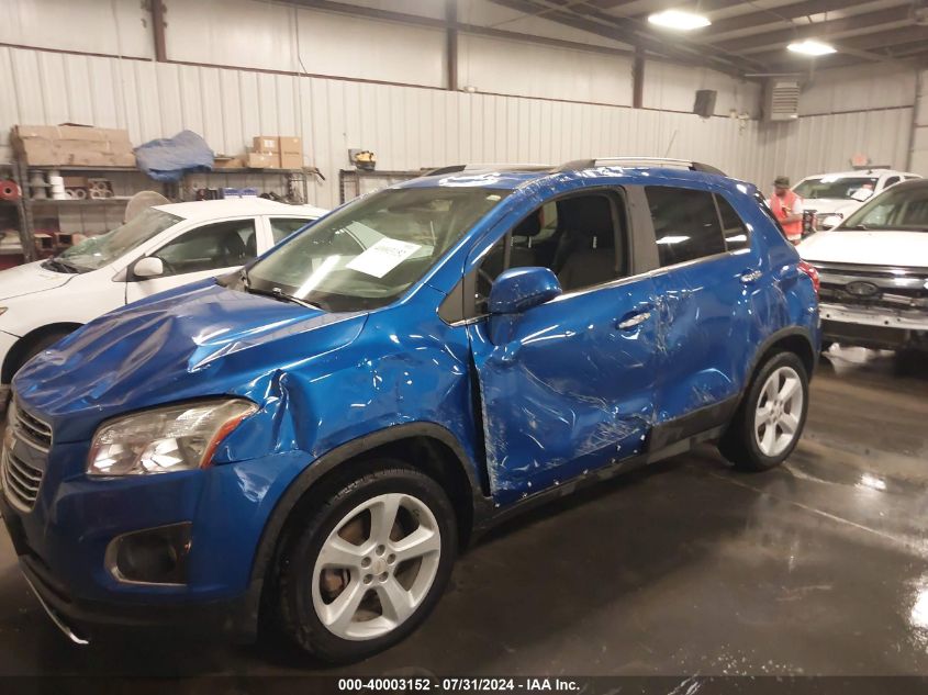 2016 Chevrolet Trax Ltz VIN: KL7CJRSB5GB760305 Lot: 40003152