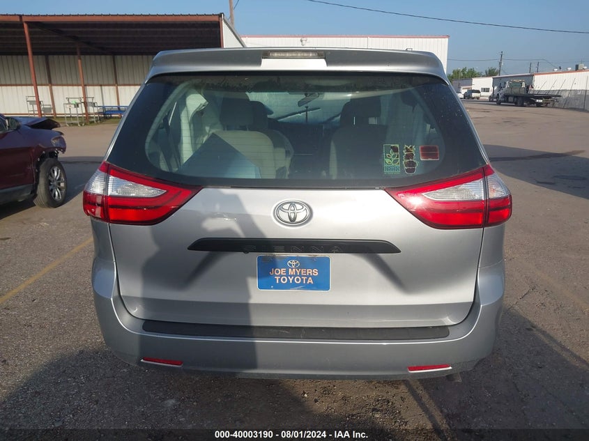 2015 Toyota Sienna VIN: 5TDZK3DC6FS547240 Lot: 40003190