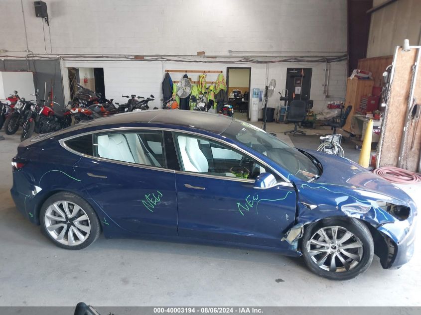 2018 Tesla Model 3 Long Range/Performance VIN: 5YJ3E1EB2JF097736 Lot: 40003194