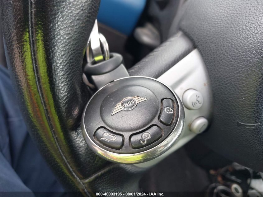 2009 Mini Cooper S VIN: WMWMF73519TT96531 Lot: 40003195