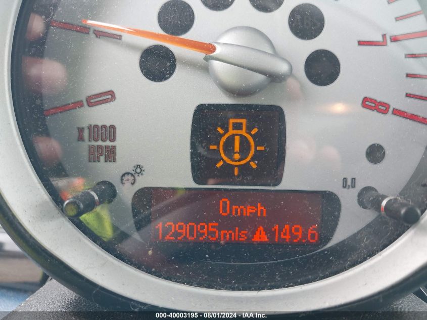 2009 Mini Cooper S VIN: WMWMF73519TT96531 Lot: 40003195