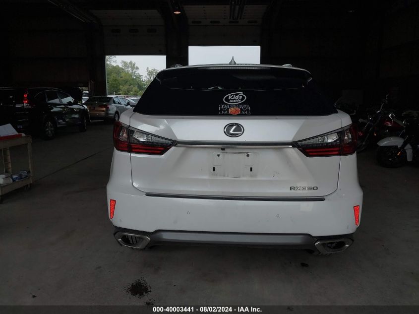 2017 Lexus Rx 350 VIN: 2T2BZMCAXHC059225 Lot: 40003441