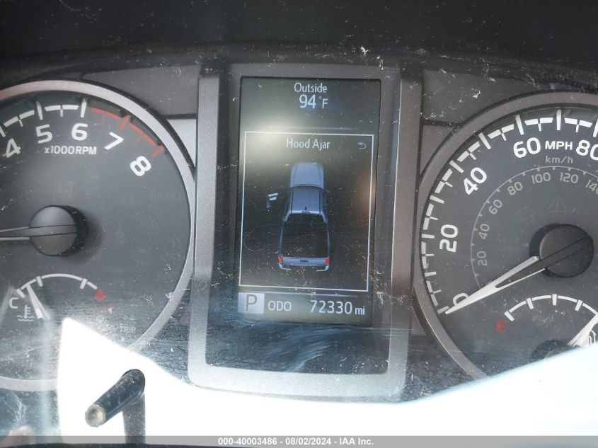 2017 Toyota Tacoma Trd Sport VIN: 5TFDZ5BN1HX014618 Lot: 40003486