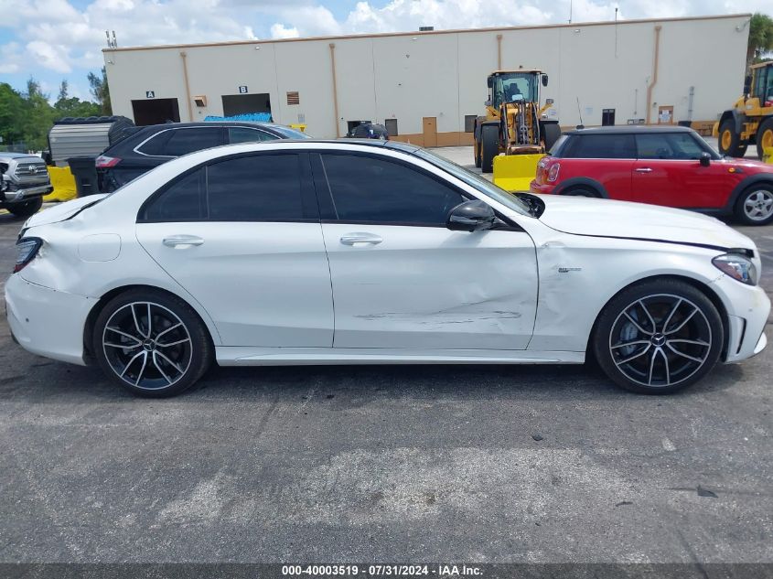 2019 Mercedes-Benz C 43 Amg VIN: 55SWF6EB7KU308694 Lot: 40003519