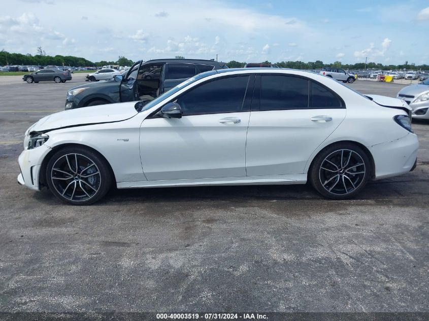 2019 Mercedes-Benz C 43 Amg VIN: 55SWF6EB7KU308694 Lot: 40003519