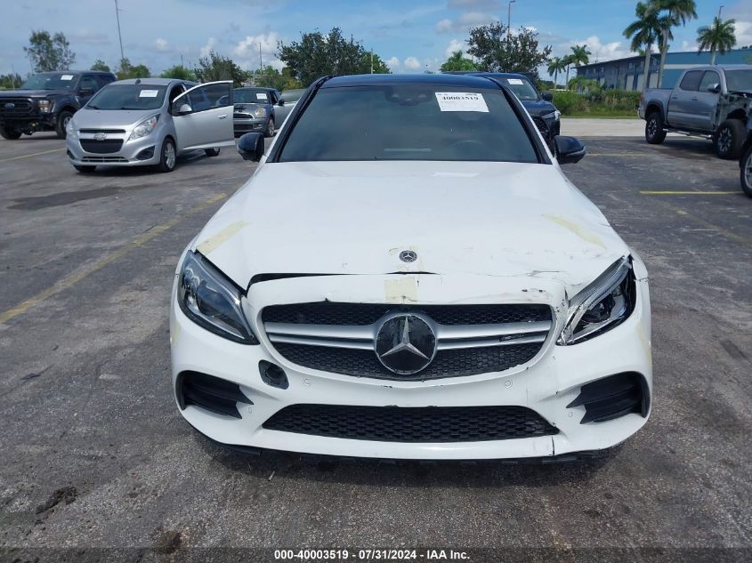 2019 Mercedes-Benz C 43 Amg VIN: 55SWF6EB7KU308694 Lot: 40003519