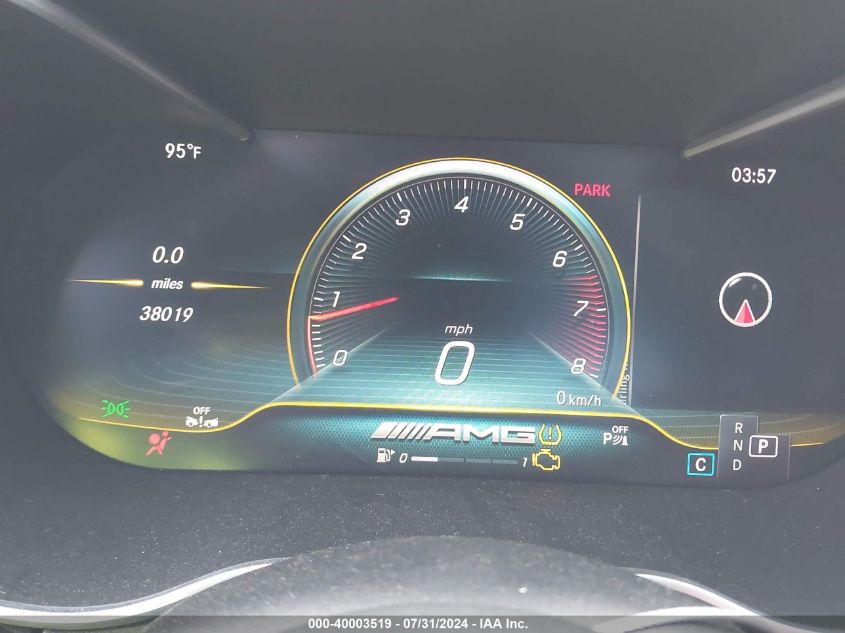 2019 Mercedes-Benz C 43 Amg VIN: 55SWF6EB7KU308694 Lot: 40003519