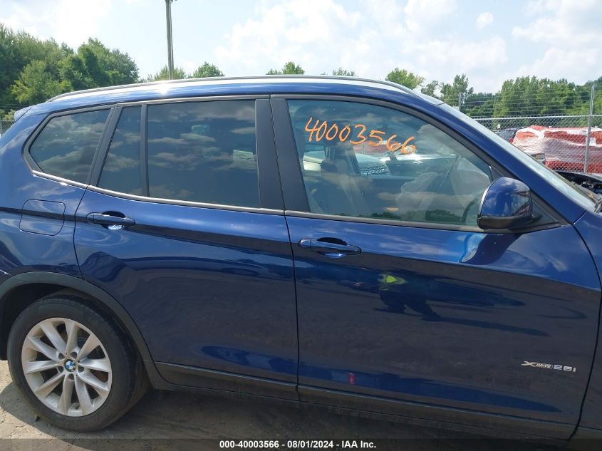 2016 BMW X3 xDrive28I VIN: 5UXWX9C51G0D91947 Lot: 40003566