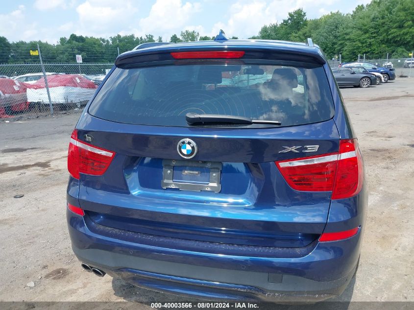 2016 BMW X3 xDrive28I VIN: 5UXWX9C51G0D91947 Lot: 40003566