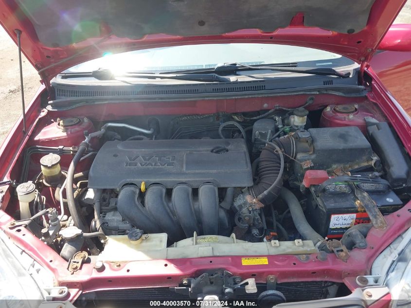 2004 Toyota Corolla Le VIN: 1NXBR32EX4Z221849 Lot: 40003570