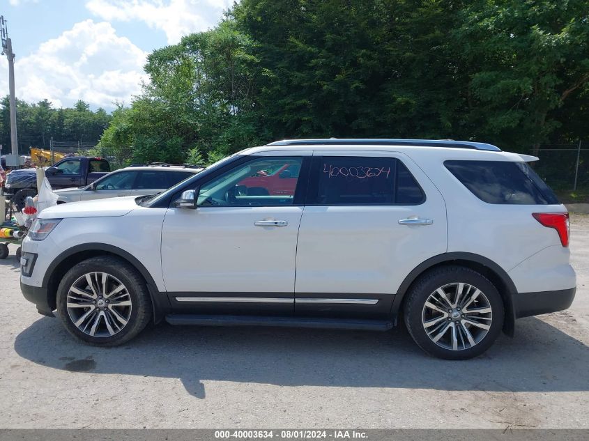 2017 Ford Explorer Platinum VIN: 1FM5K8HT9HGD62744 Lot: 40003634