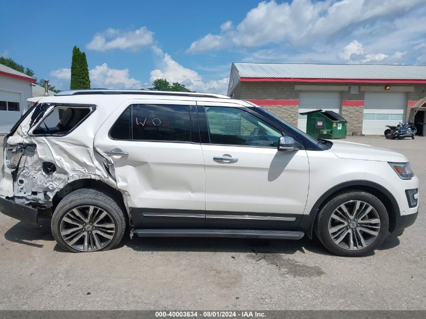 2017 Ford Explorer Platinum VIN: 1FM5K8HT9HGD62744 Lot: 40003634