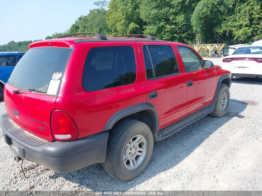 2003 Dodge Durango Sport VIN: 1D4HS38N53F626730 Lot: 40003651