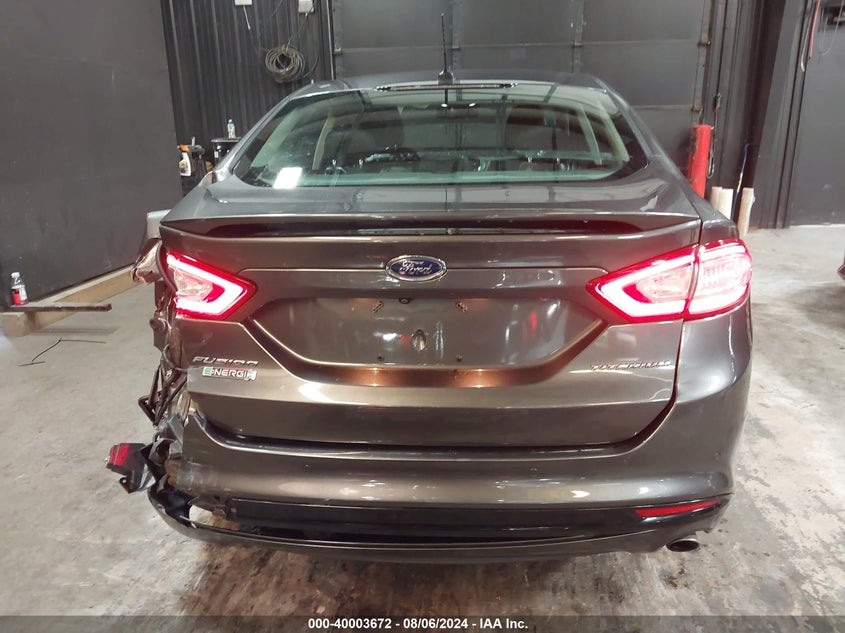 2016 Ford Fusion Energi Titanium VIN: 3FA6P0SU6GR373453 Lot: 40003672