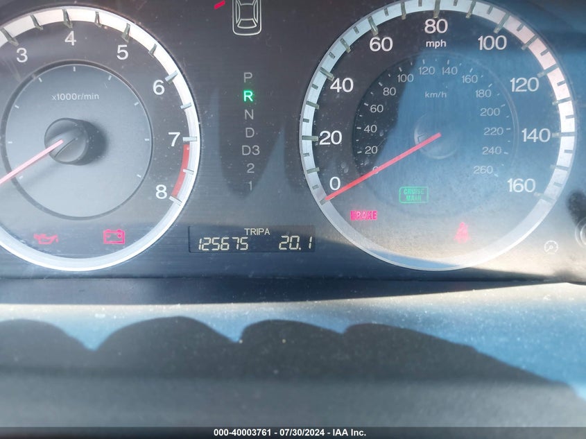 2009 Honda Accord 2.4 Ex-L VIN: 1HGCP26829A091587 Lot: 40003761