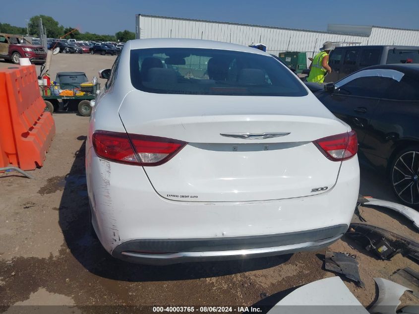 2015 Chrysler 200 Limited VIN: 1C3CCCAB4FN689305 Lot: 40003765