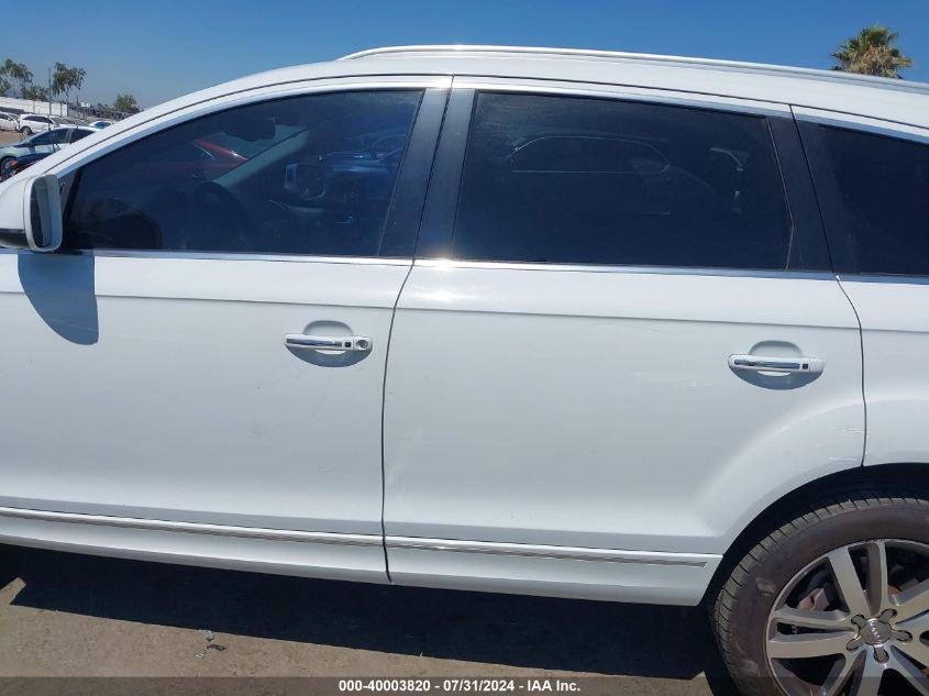 2014 Audi Q7 3.0T Premium VIN: WA1LGAFE4ED012857 Lot: 40003820