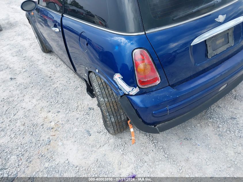 2004 Mini Cooper VIN: WMWRC33454TC53351 Lot: 40003895