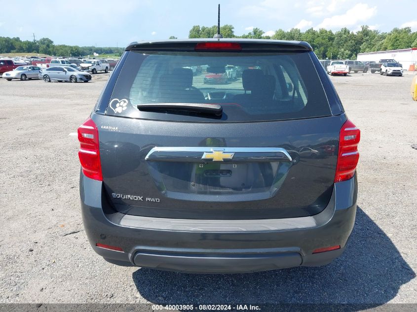 2017 Chevrolet Equinox Ls VIN: 2GNFLEEK5H6182197 Lot: 40003905