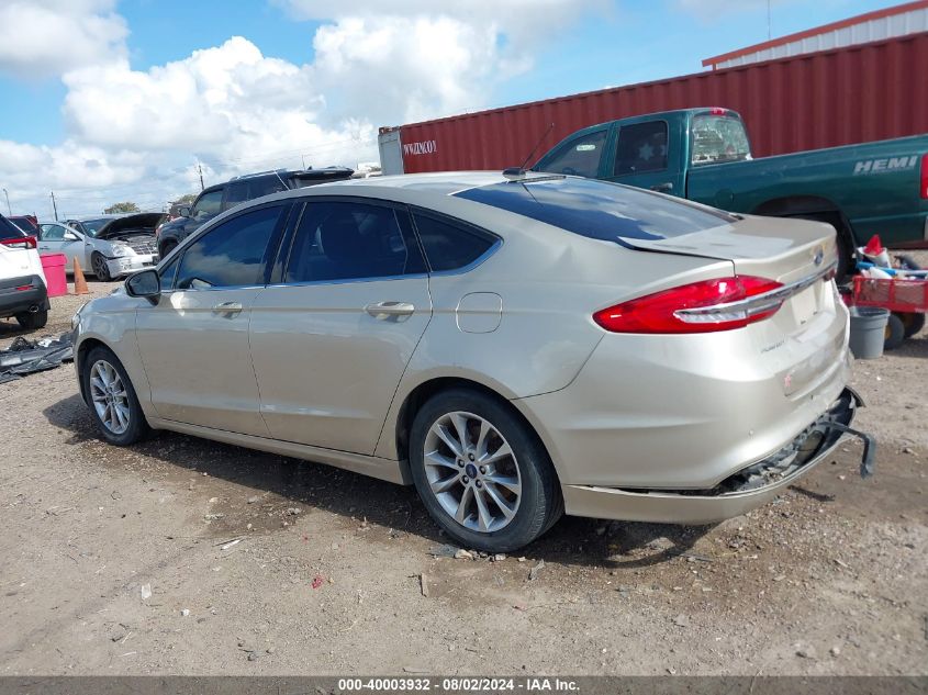 2017 FORD FUSION SE - 3FA6P0H7XHR235630