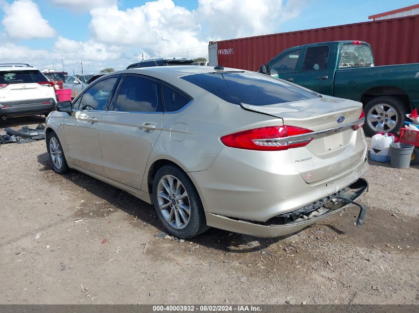 2017 FORD FUSION SE - 3FA6P0H7XHR235630