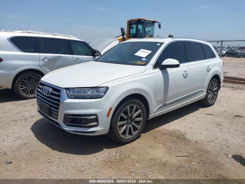 2017 Audi Q7 Premium Plus VIN: WA1LAAF74HD019539 Lot: 40003958