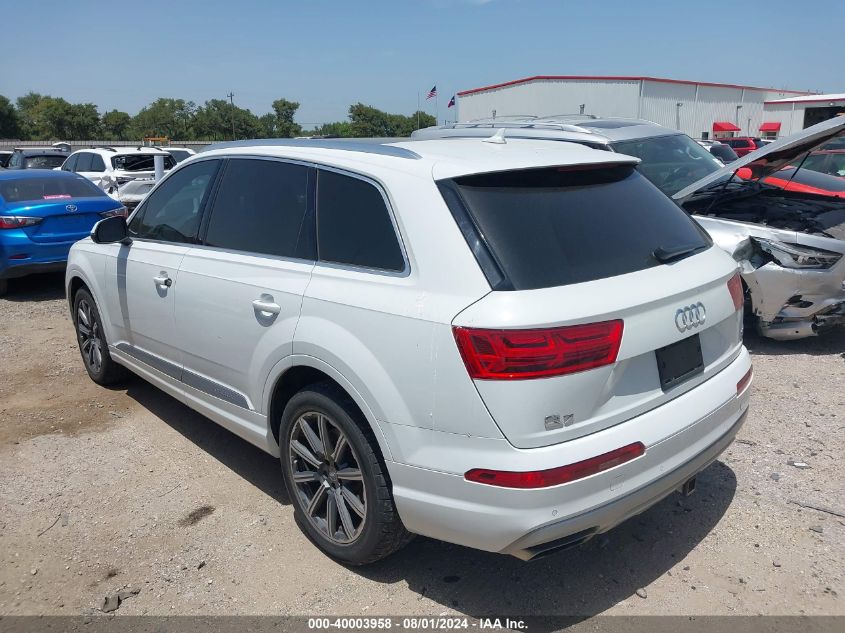 2017 Audi Q7 Premium Plus VIN: WA1LAAF74HD019539 Lot: 40003958