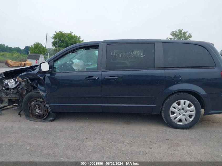 2014 Dodge Grand Caravan Se VIN: 2C4RDGBG0ER197098 Lot: 40003986