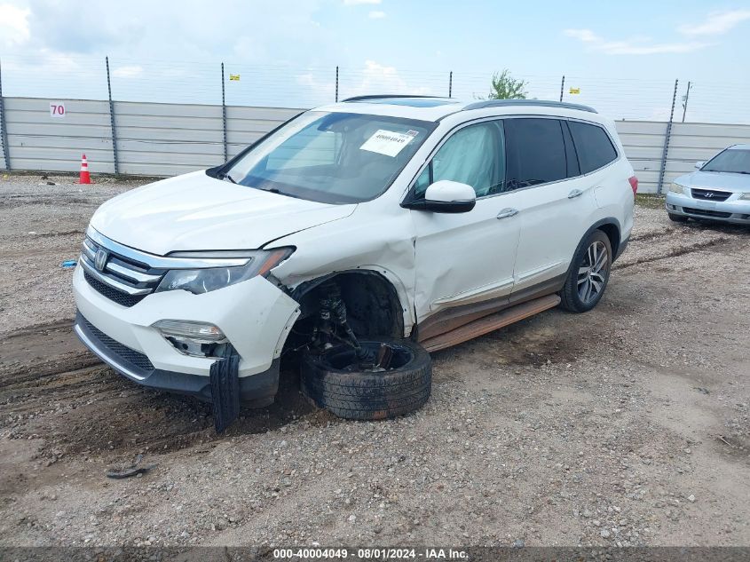 2017 Honda Pilot Touring VIN: 5FNYF5H98HB001153 Lot: 40004049