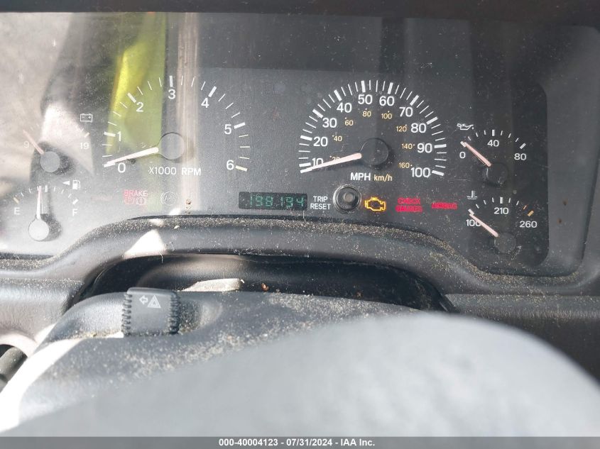 2000 Jeep Cherokee Sport VIN: 1J4FF48S7YL193371 Lot: 40004123