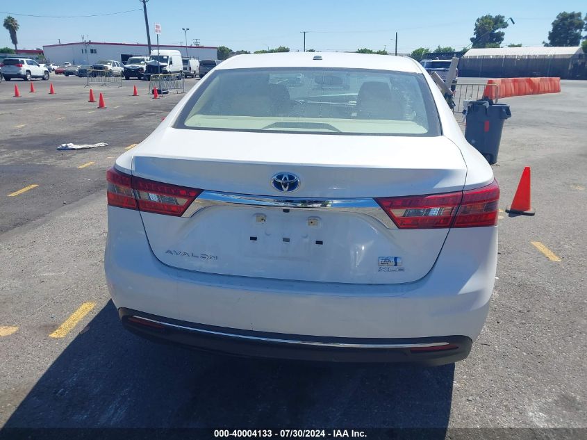 2016 Toyota Avalon Hybrid Xle VIN: 4T1BD1EB8GU051726 Lot: 40004133