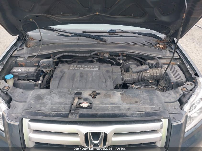 2006 Honda Pilot Ex-L VIN: 2HKYF18656H502014 Lot: 40004138