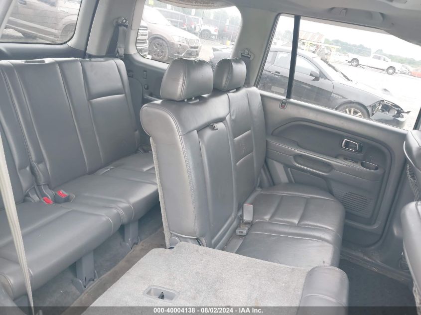 2006 Honda Pilot Ex-L VIN: 2HKYF18656H502014 Lot: 40004138