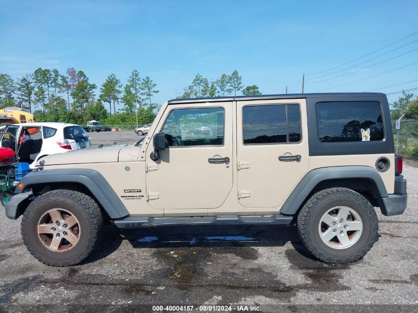 2016 Jeep Wrangler Unlimited Sport VIN: 1C4BJWDG3GL316341 Lot: 40004157