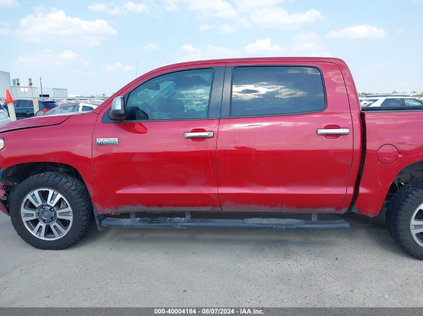 2019 Toyota Tundra Platinum 5.7L V8 VIN: 5TFAY5F11KX779705 Lot: 40004184