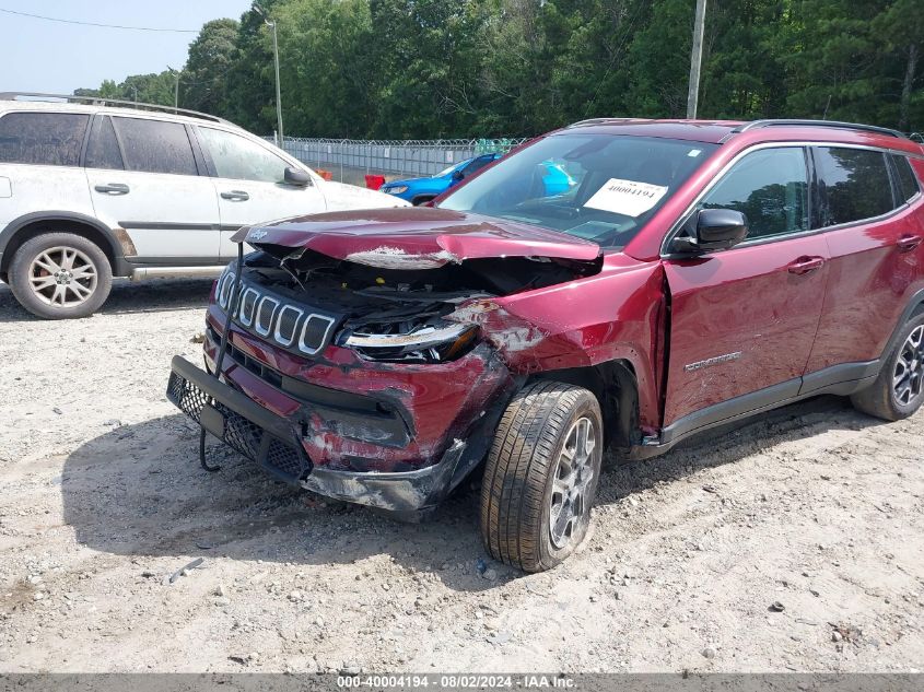 2022 Jeep Compass Latitude 4X4 VIN: 3C4NJDBBXNT118592 Lot: 40004194