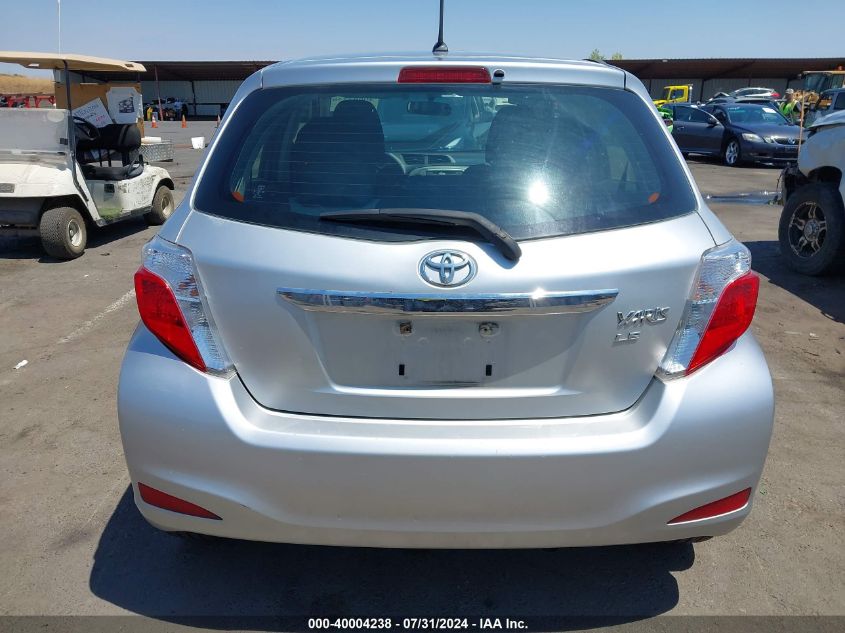 2012 Toyota Yaris Le VIN: JTDKTUD3XCD502944 Lot: 40004238