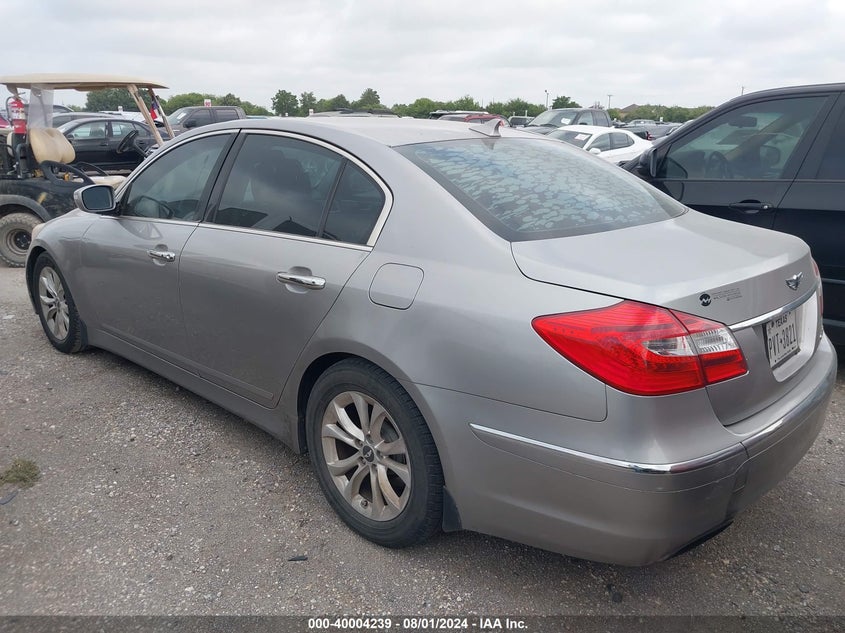 2012 Hyundai Genesis 3.8 VIN: KMHGC4DD5CU189408 Lot: 40004239