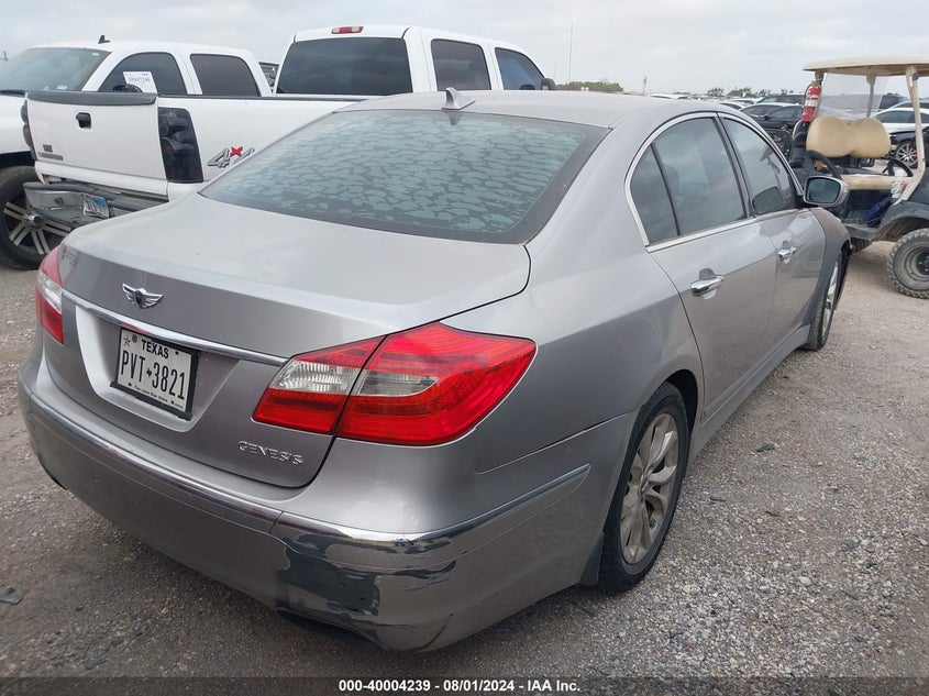 2012 Hyundai Genesis 3.8 VIN: KMHGC4DD5CU189408 Lot: 40004239