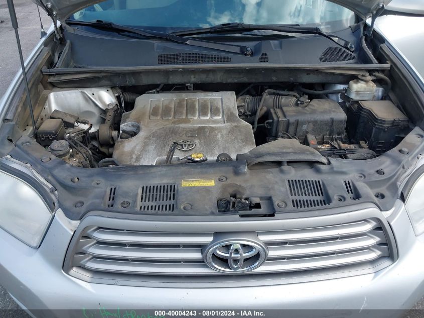 2010 Toyota Highlander Base V6 VIN: 5TDZK3EH1AS012710 Lot: 40004243