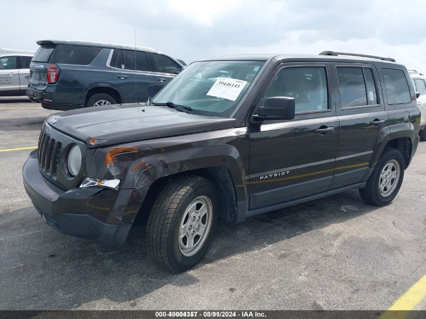 2014 Jeep Patriot Sport VIN: 1C4NJPBB7ED794182 Lot: 40004357