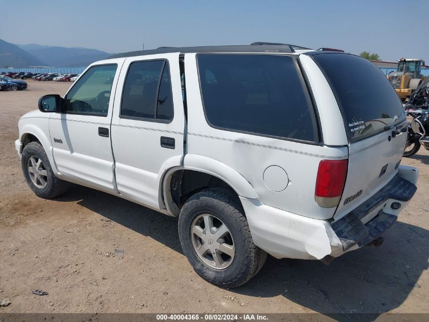 2001 Oldsmobile Bravada VIN: 1GHDT13W112142808 Lot: 40004365