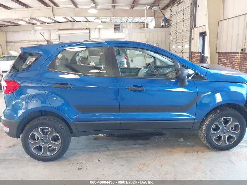 2022 Ford Ecosport S VIN: MAJ6S3FLXNC461161 Lot: 40004495