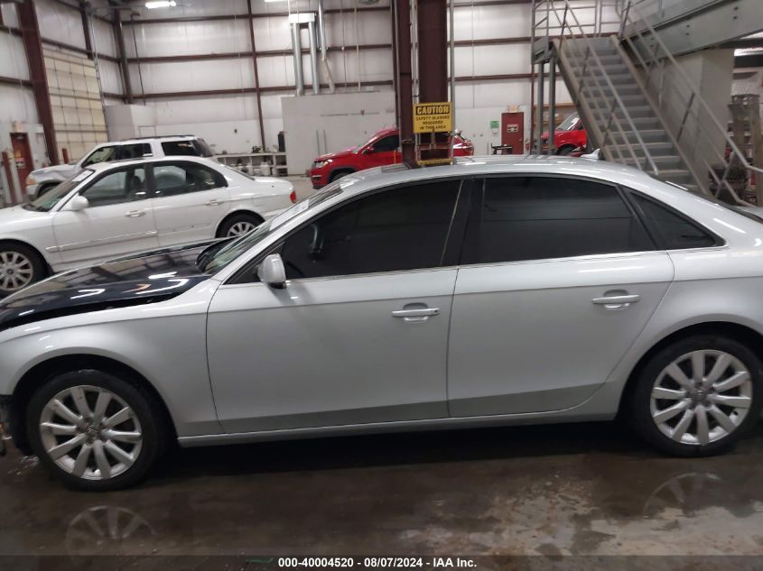 2013 Audi A4 2.0T Premium VIN: WAUBFAFL0DN043760 Lot: 40004520