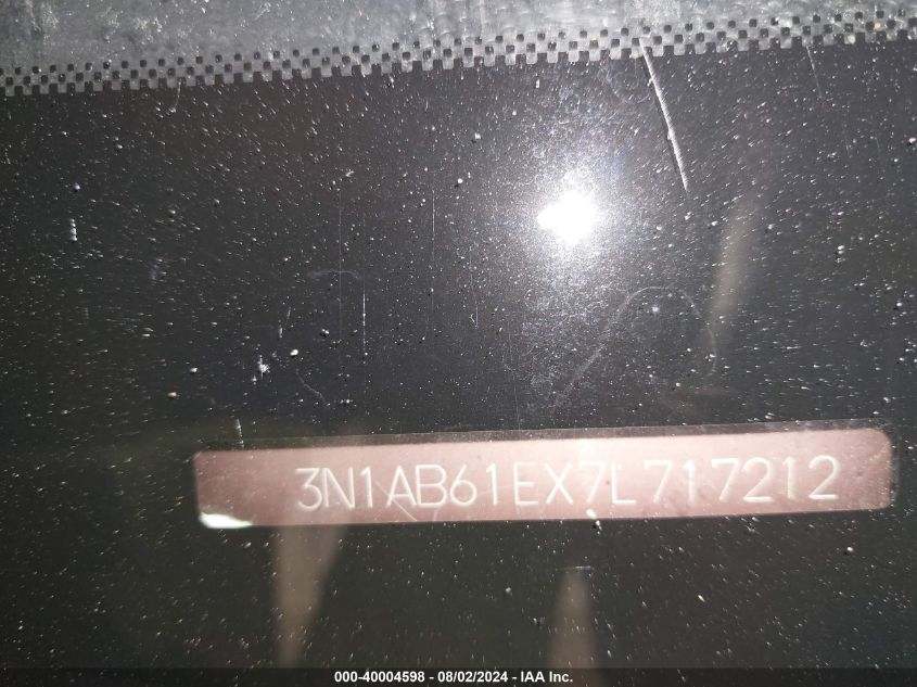 2007 Nissan Sentra 2.0S VIN: 3N1AB61EX7L717212 Lot: 40004598